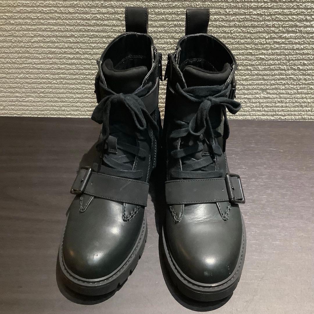 UGG アグ NOE レースアップブーツ ショートブーツ 黒 24cm
