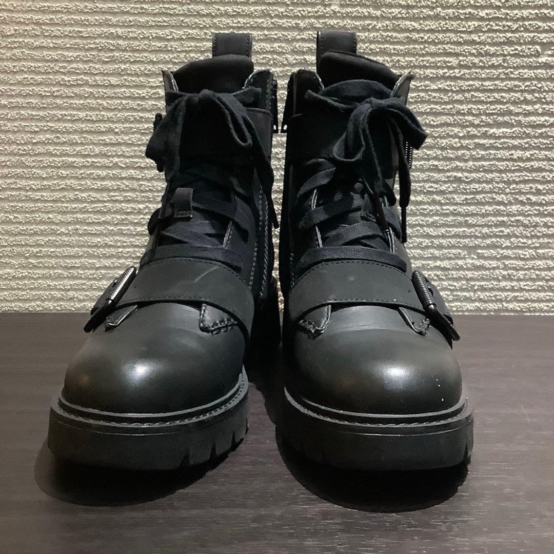 UGG アグ NOE レースアップブーツ ショートブーツ 黒 24cm