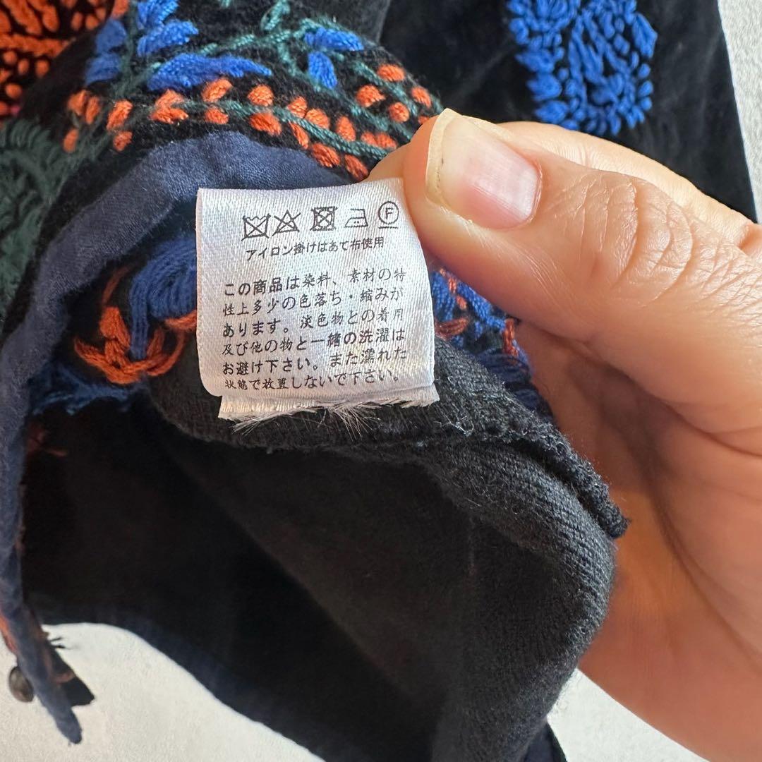 マライカ ジャケット 刺繍 エスニック 民族 シャツ インド製 希少 極美品