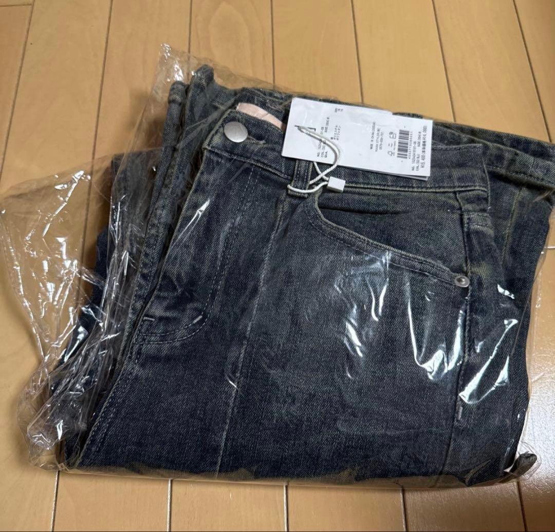 【新品】RESEXXY リゼクシー カットアウトリボンデニムパンツ M ブルー