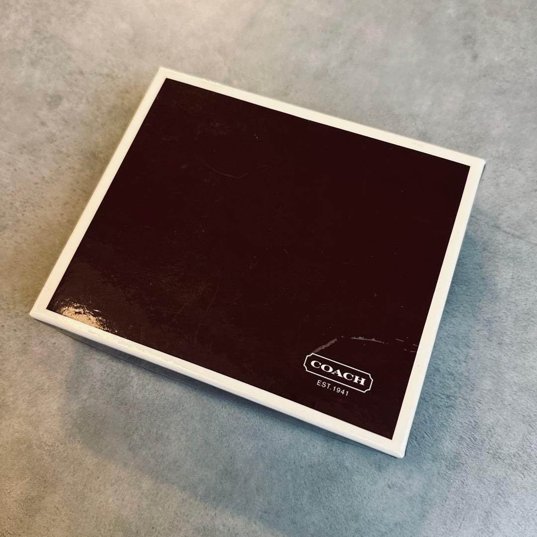 COACH ハンプトンズ　バックル　シグネチャー レザー名刺入れ　パスケース
