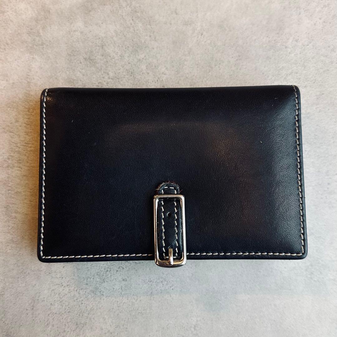 COACH ハンプトンズ　バックル　シグネチャー レザー名刺入れ　パスケース