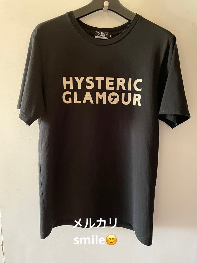 S❤️HYSTERIC GLAMOUR ロゴ ヒステリックグラマー 黒 Tシャツ