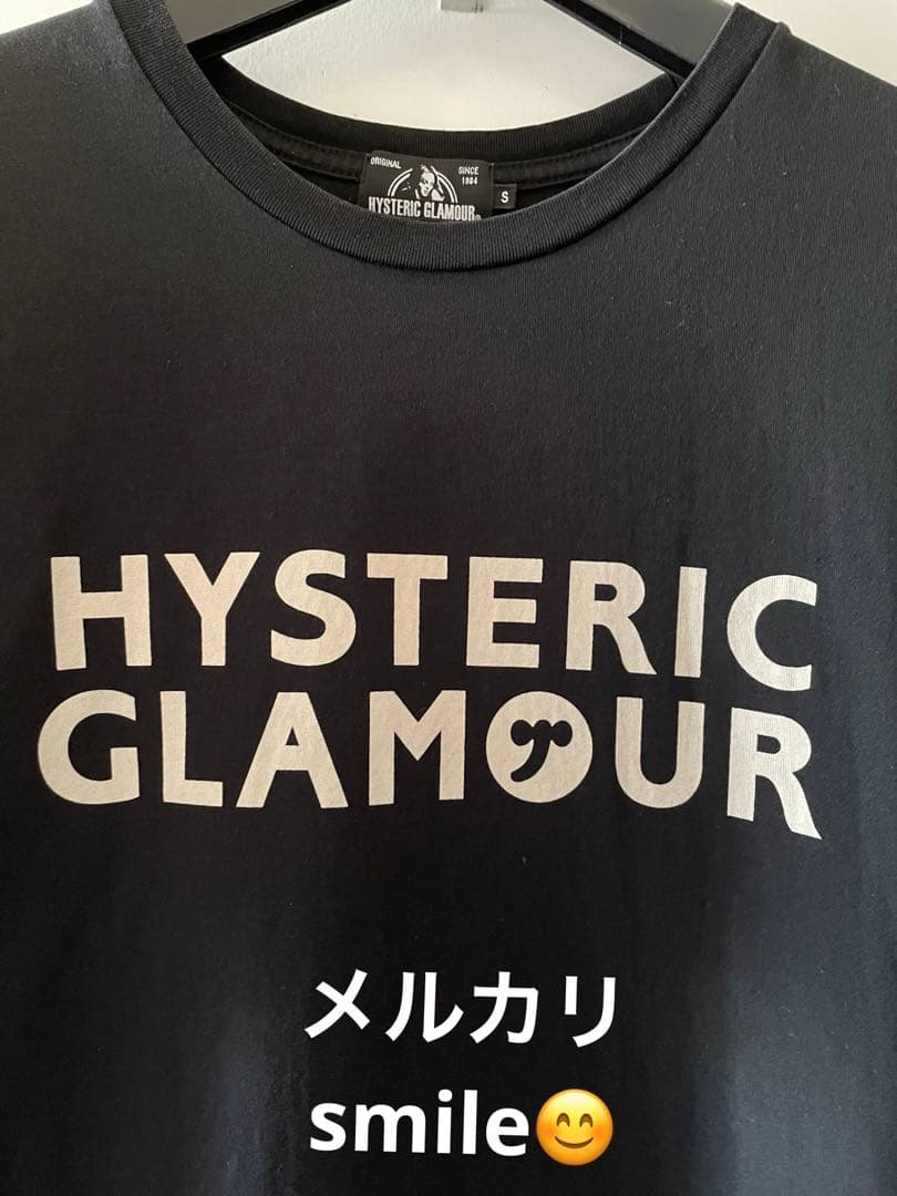 S❤️HYSTERIC GLAMOUR ロゴ ヒステリックグラマー 黒 Tシャツ
