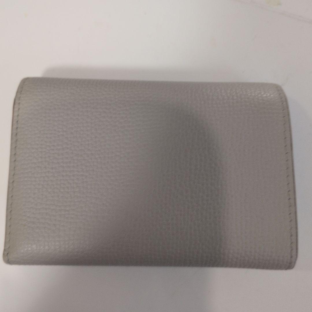 LOEWE グレージュ 三つ折り財布　コンパクト財布　ロエベ