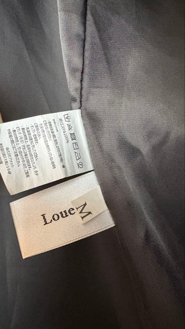 Louereウエストシェイプフレアチェスターコート M