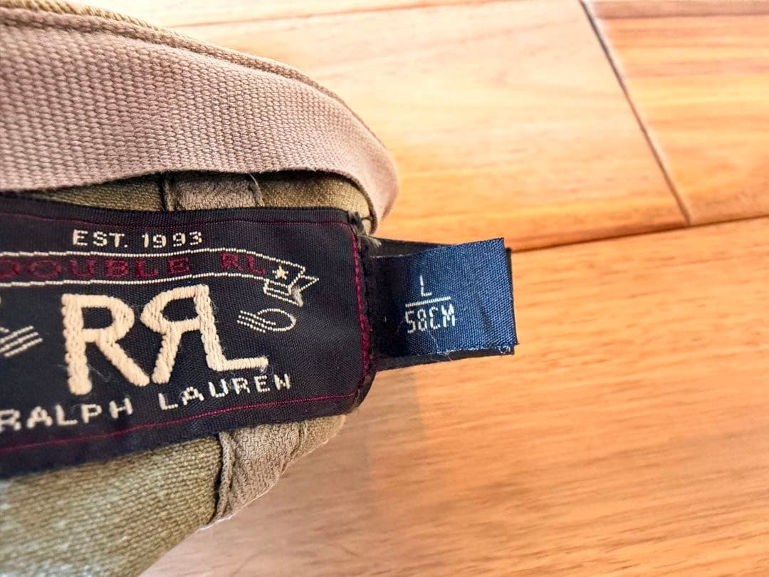 あ*ら様 RRL ダブルアールエル ヘリンボーン ツイル サービス キャップ