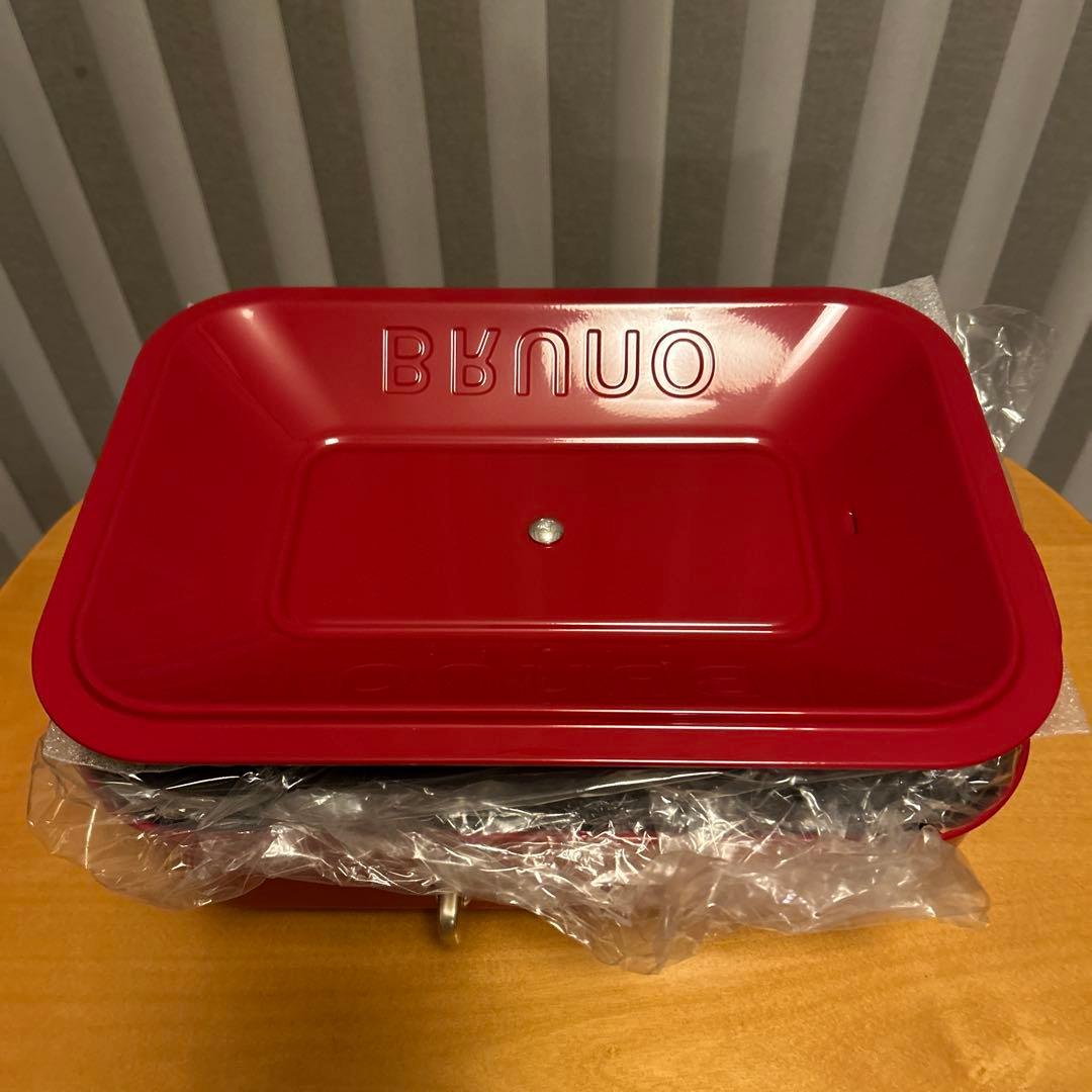 【新品未使用】BRUNO コンパクトホットプレート BOE021-RD レッド