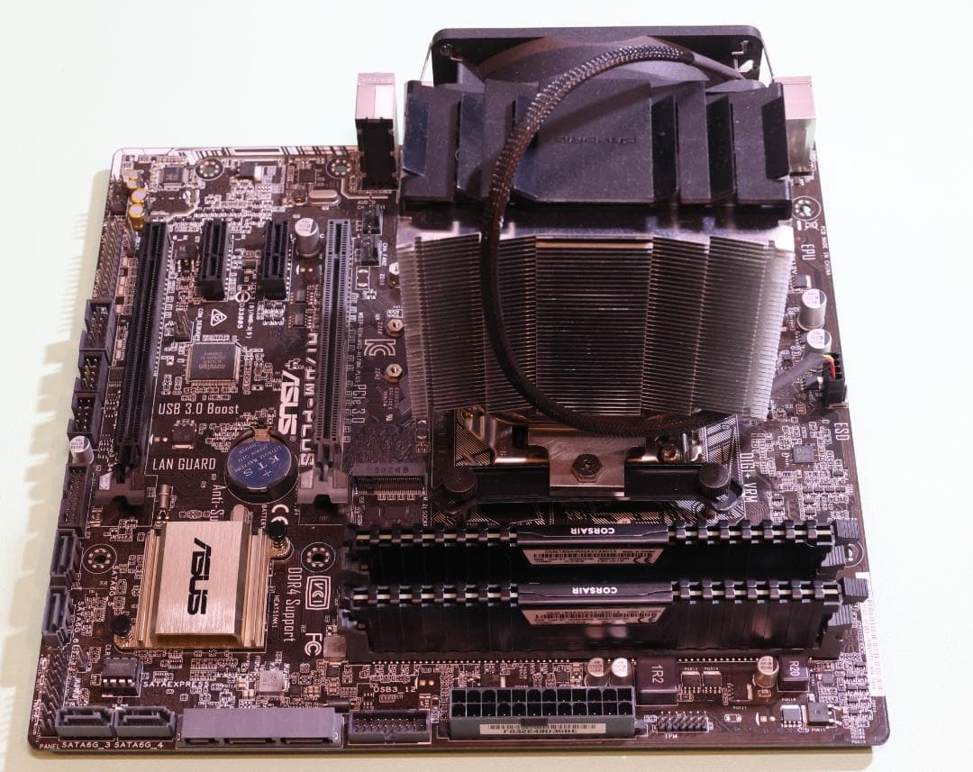 i7 6700K & H170M-PLUS とメモリ、電源セット(ジャンク品)