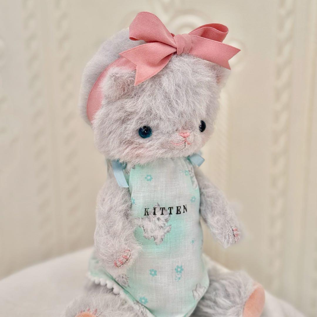 作家様ぬいぐるみ 猫 約30cm 抽選作品 タグ付き 美品