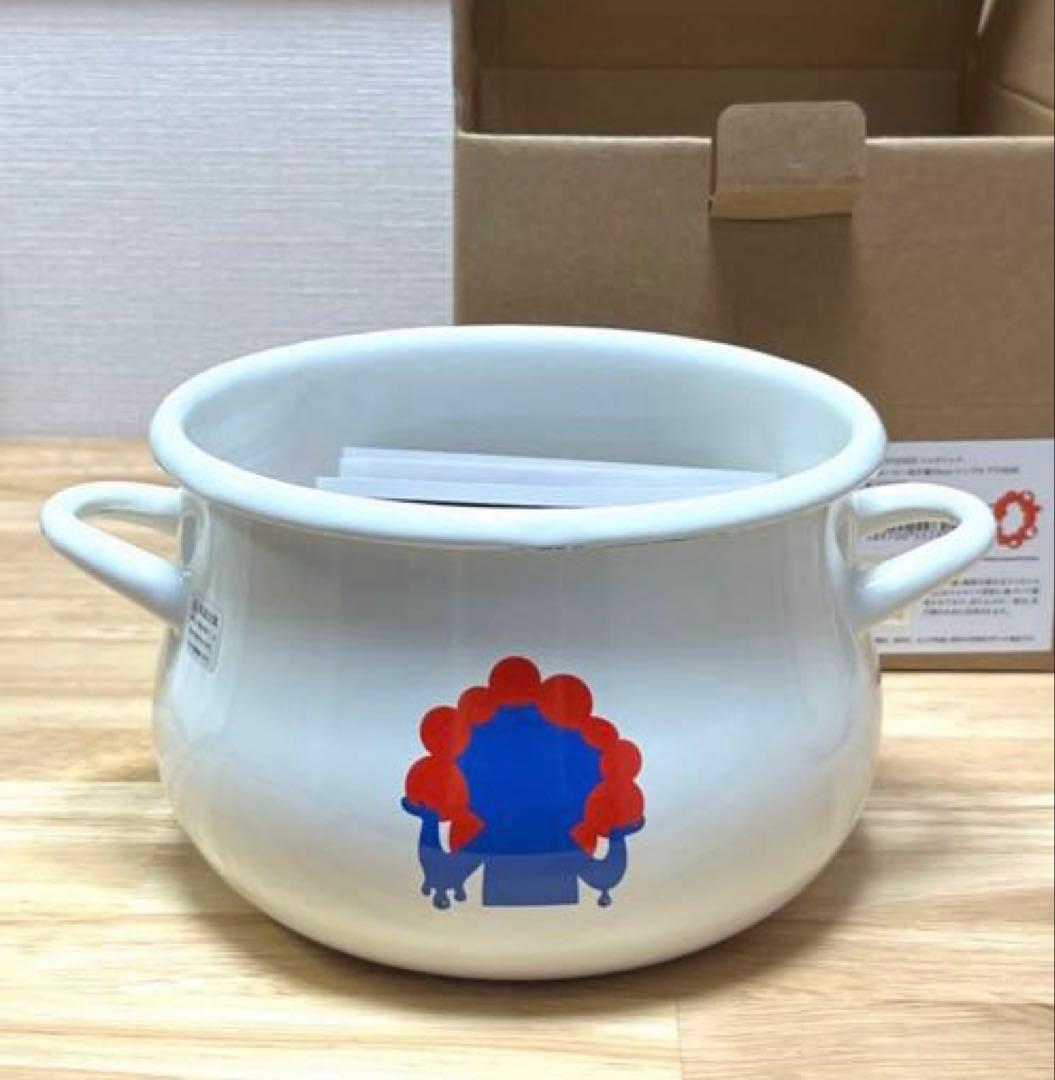 【新品】EXPO2025 ミャクミャク ホーロー 両手鍋16cm シンプル 万博