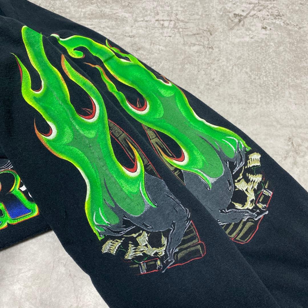 スペシャル 90s GRAVE DIGGER ロンT Tシャツ USA製 黒 M
