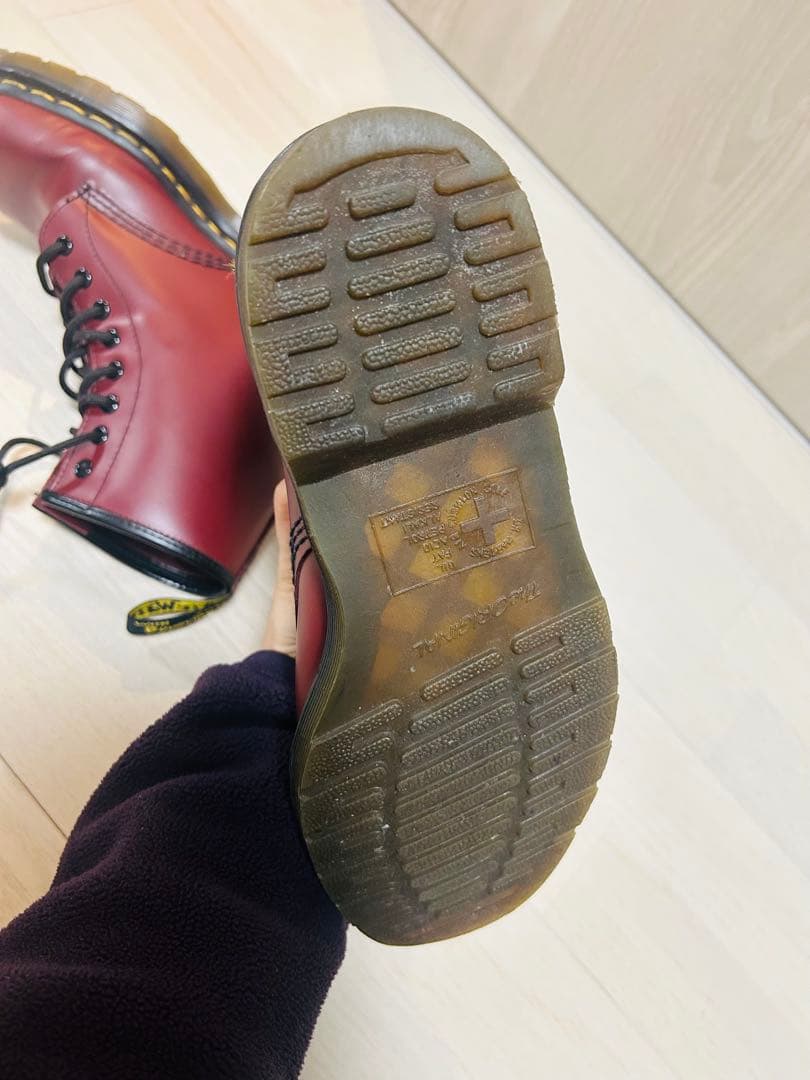 もん　Dr.Martens 8ホールブーツ CHERRY RED UK6