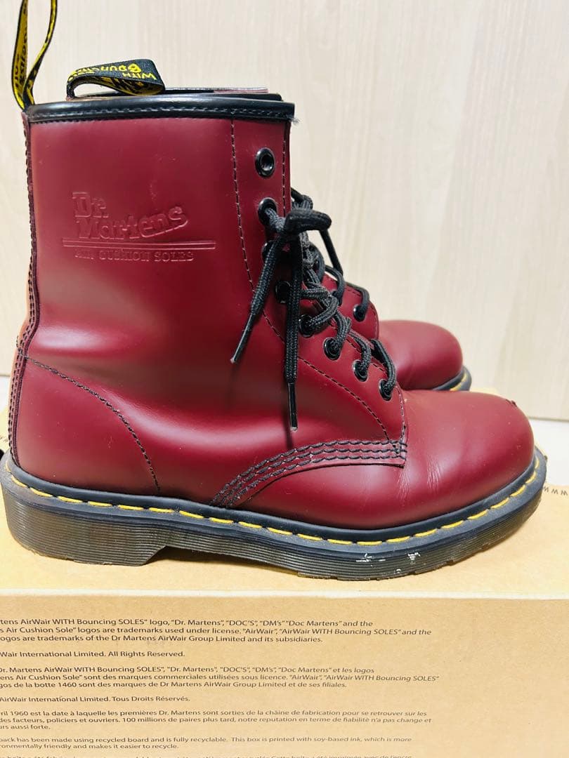 もん　Dr.Martens 8ホールブーツ CHERRY RED UK6