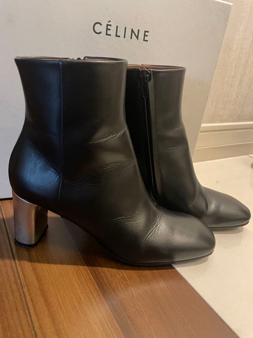 【美品】CÉLINE バンバン　フィービー期　ブラック ショートブーツ