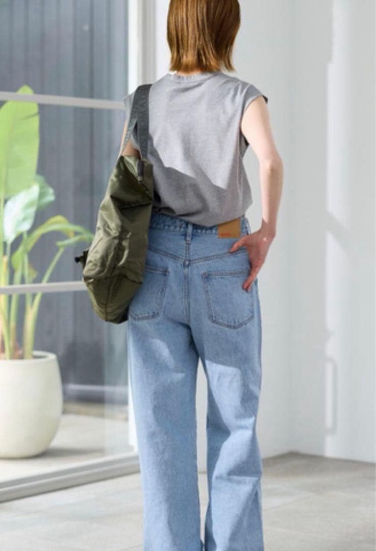 NEEDBY heritage lunaワイドストレート　デニム　23インチ