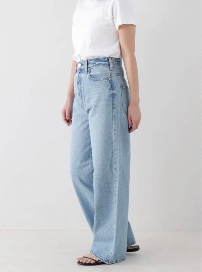 NEEDBY heritage lunaワイドストレート　デニム　23インチ
