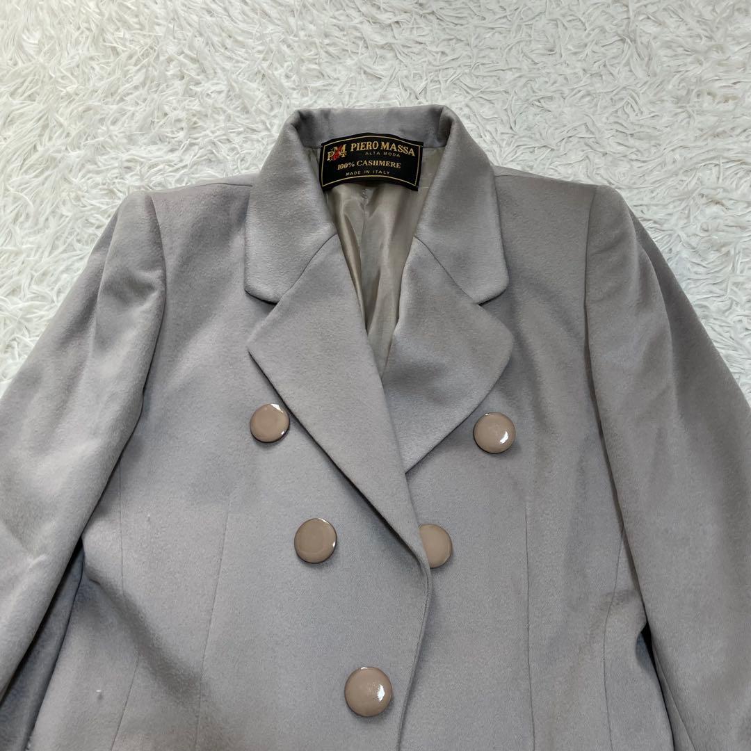 新品 ピエロマッサ ロングジャケット チェスターコート カシミヤ１００％ ３８