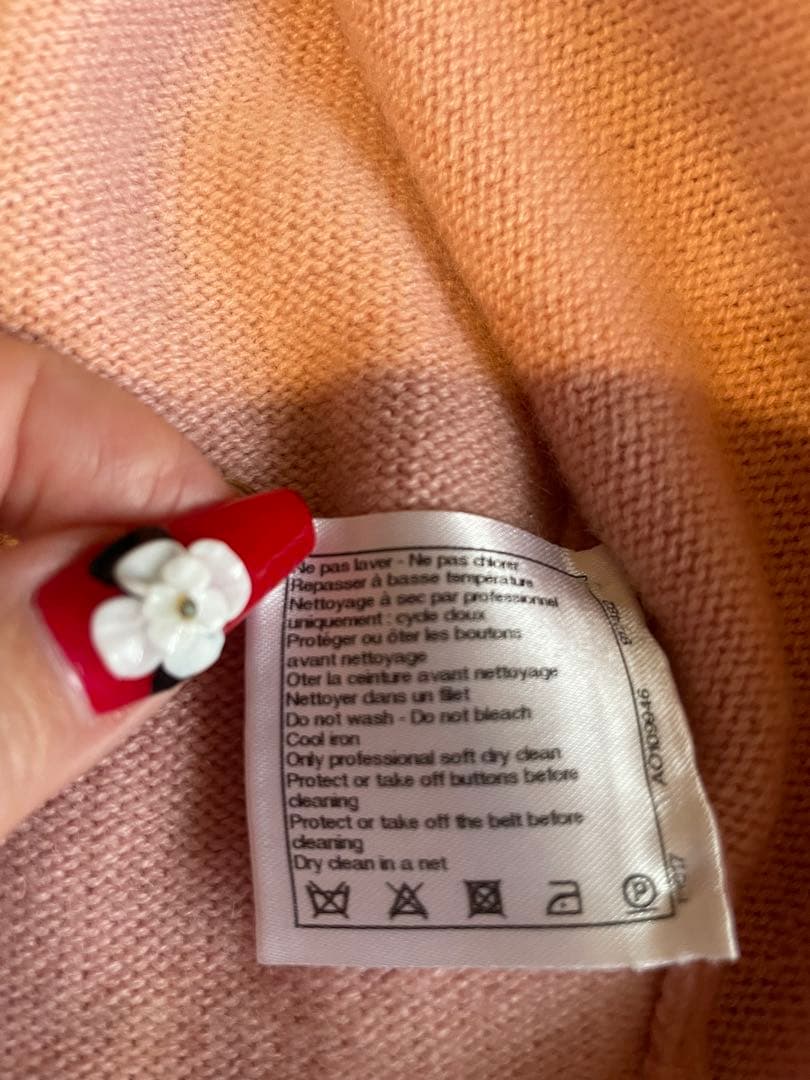 CHANEL ターンロックカーディガン　ピンクお値下げ♡最終　桜舞い散る