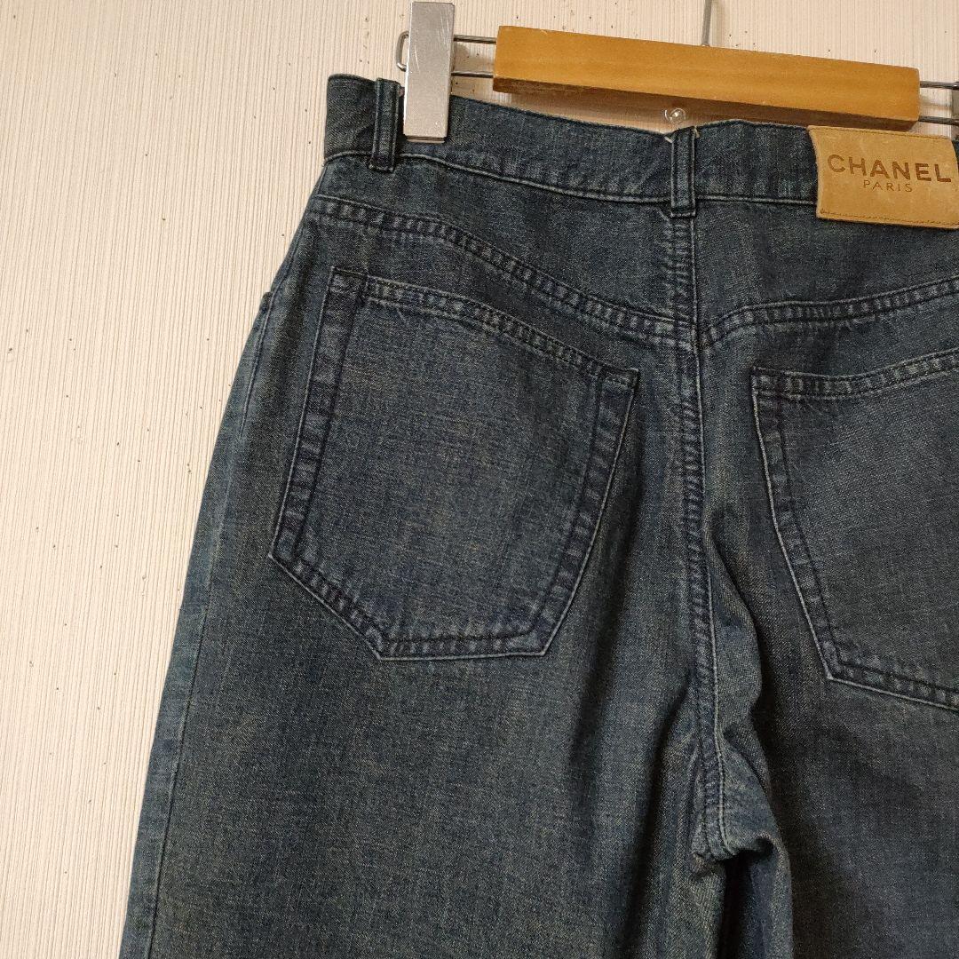 シャネル ハイウエストデニムパンツ サイズ38 イタリア製