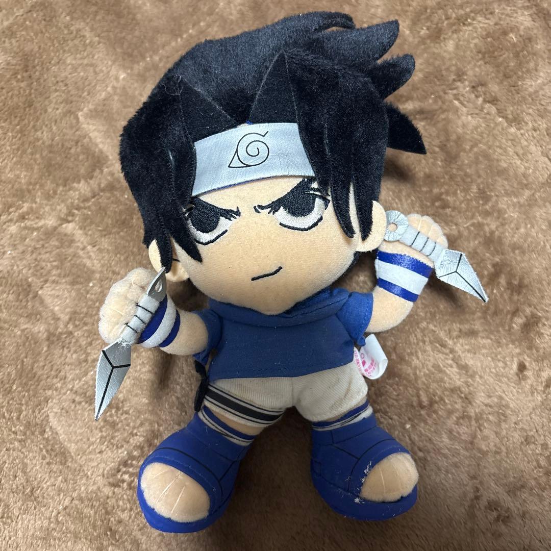 NARUTO 武器付ぬいぐるみ　ナルト　サスケ　リー　3種セット
