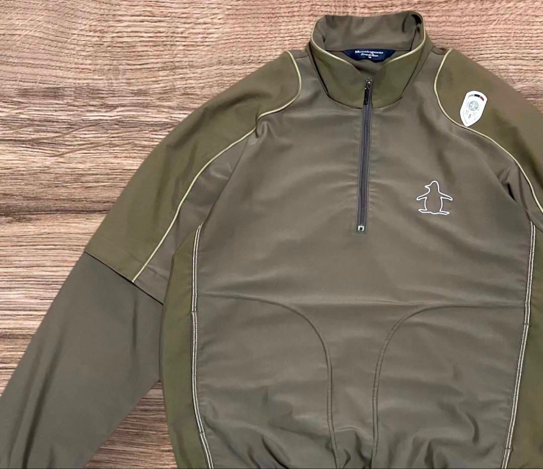 Munsingwear メンズ ハーフジップ ジャケットブルゾン 半袖切替可