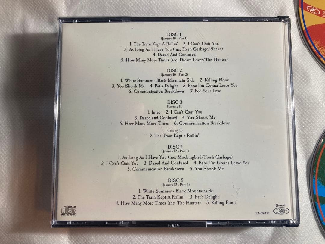 LED ZEPPELIN 5CD 1DVD 1969/1/10〜12