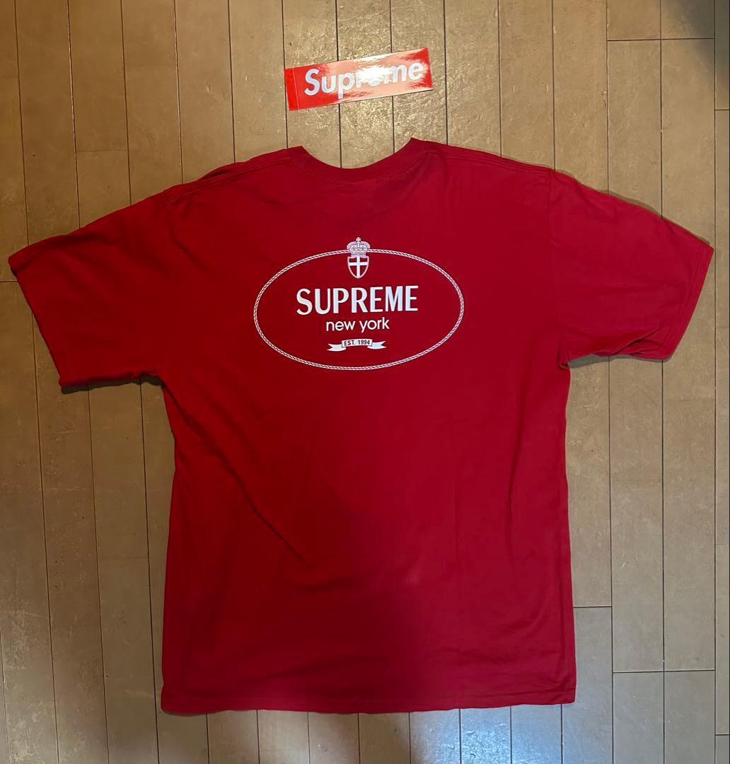 トップス Supreme Supreme Crest Tee red XL