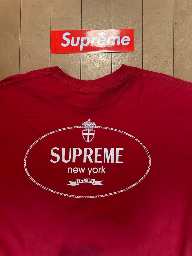トップス Supreme Supreme Crest Tee red XL