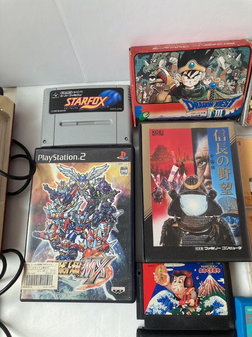 レトロゲームセット　信長の野望　ドラゴンクエスト　がんばれゴエモンたけしの挑戦状