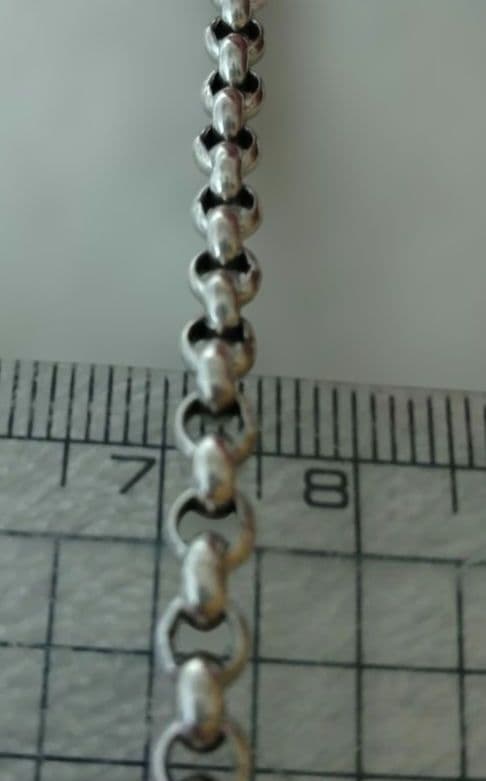 シルバー925 50cm 5mm 極太　ロールチェーン　ネックレス　燻し