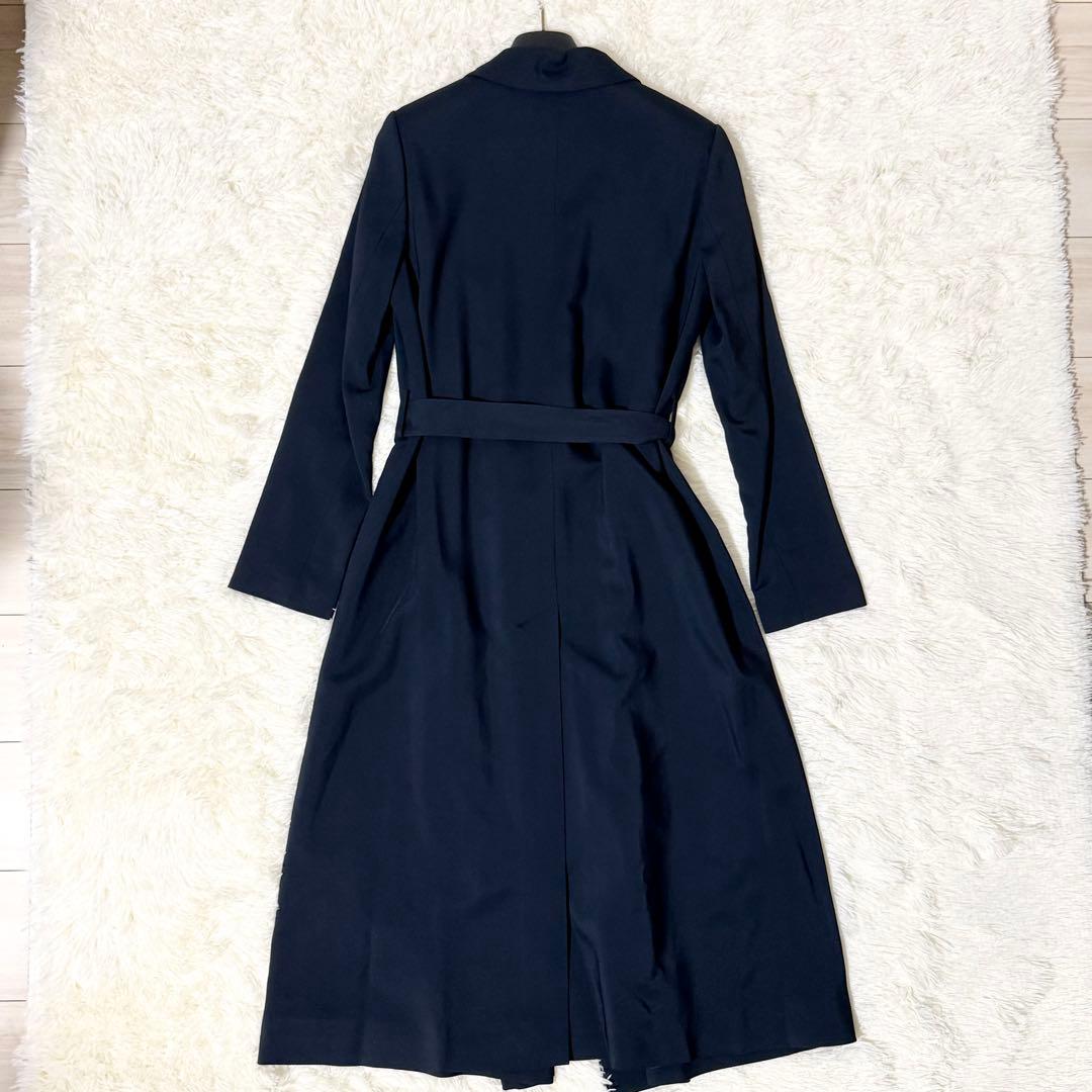 Theory luxe NENNA ロングコート ガウン ストレッチ素材 ベルト