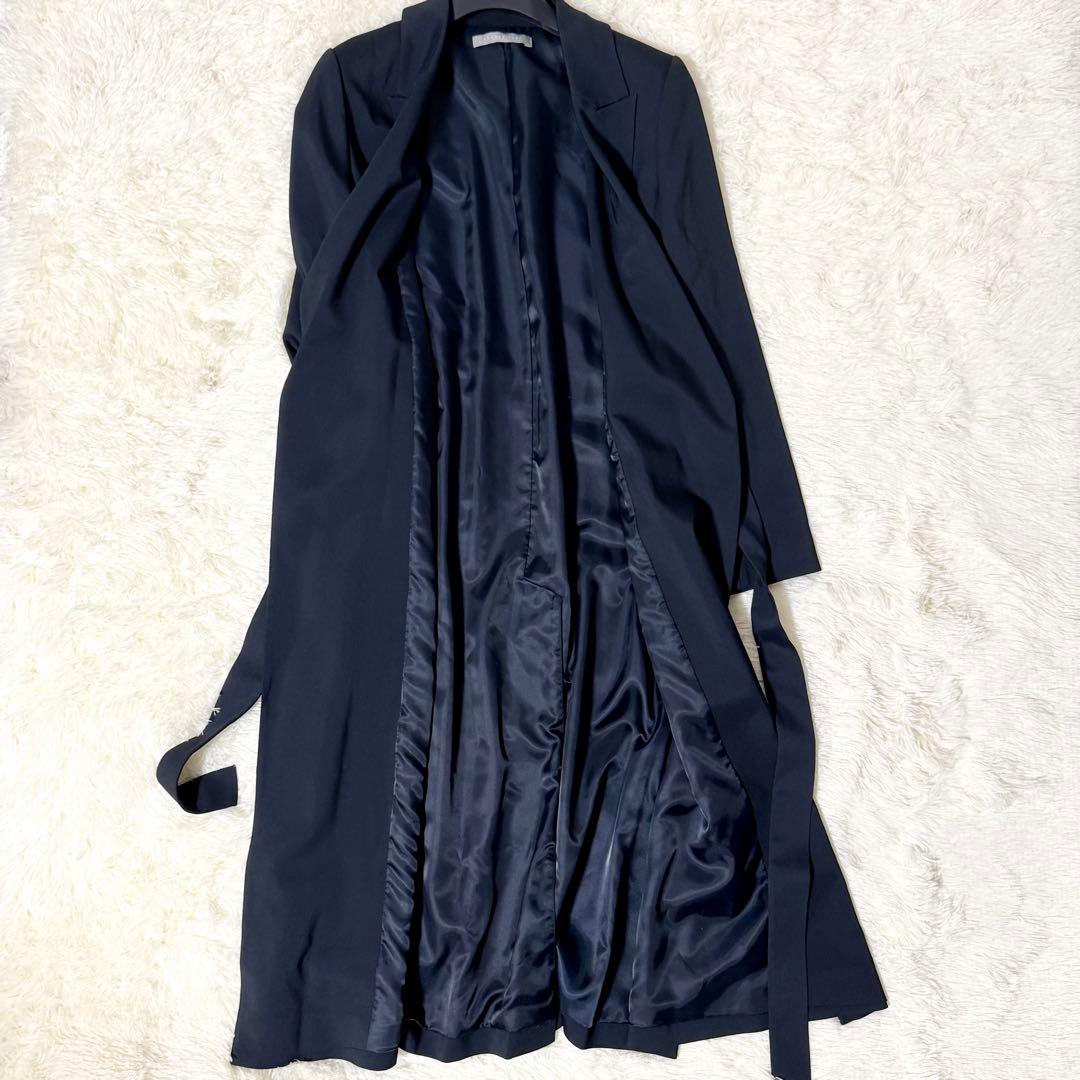 Theory luxe NENNA ロングコート ガウン ストレッチ素材 ベルト