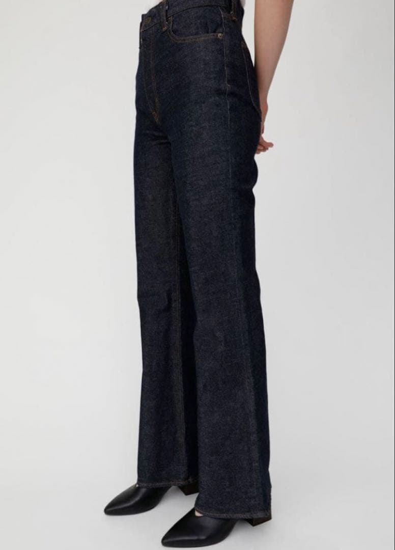 じゅ✨極美品✨ moussy MVS フレア デニム ワンウォッシュ