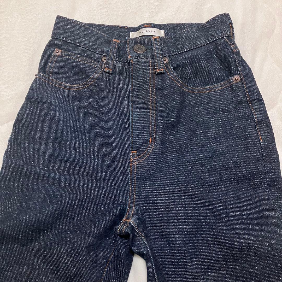 じゅ✨極美品✨ moussy MVS フレア デニム ワンウォッシュ