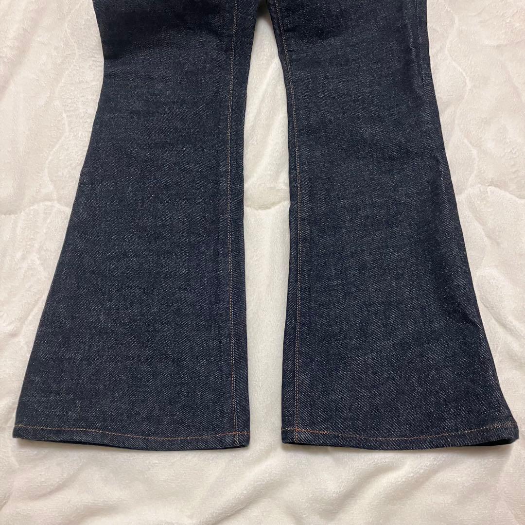 じゅ✨極美品✨ moussy MVS フレア デニム ワンウォッシュ