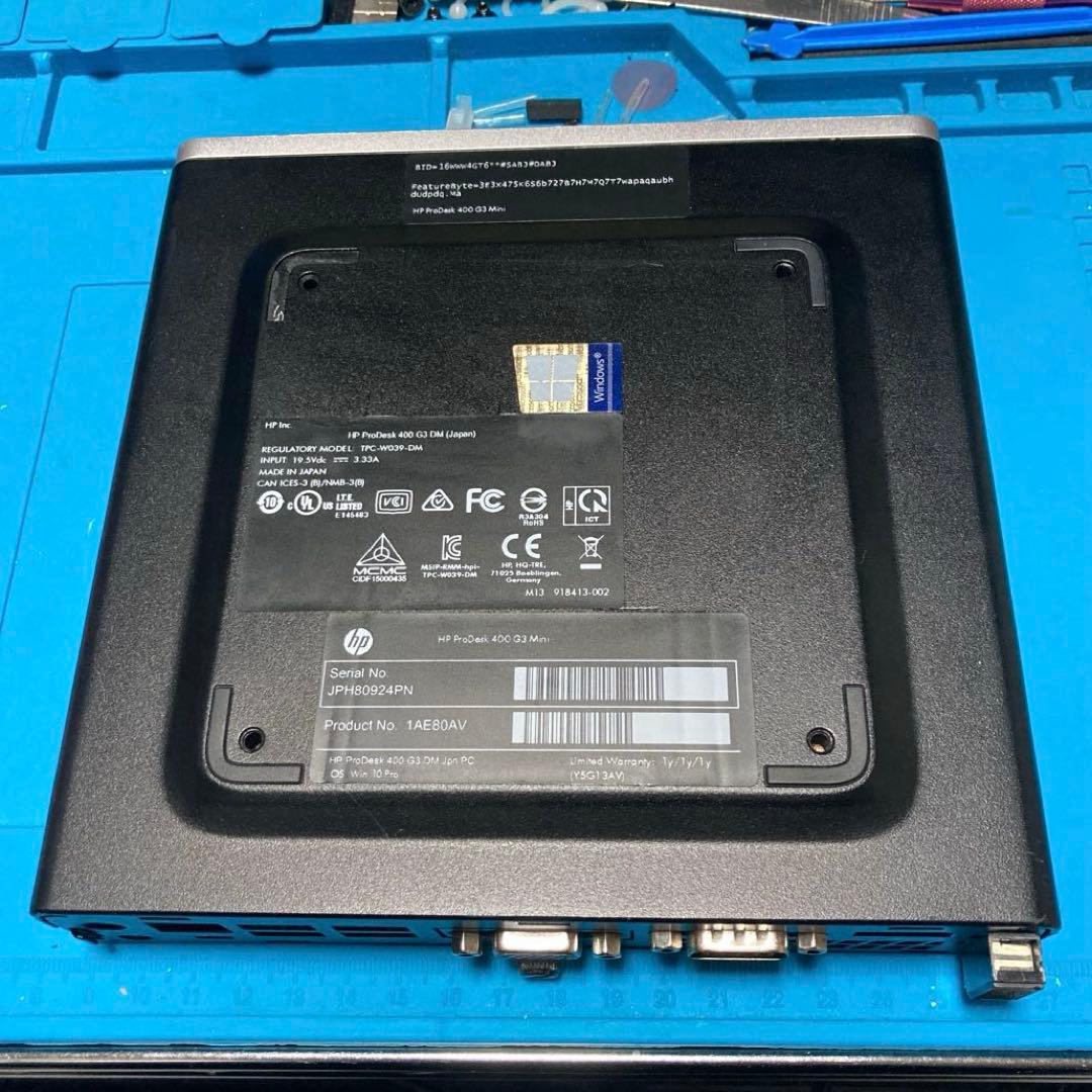 ミニPC miniPC hp ProDesk 400 G3DM Celeron Win11
