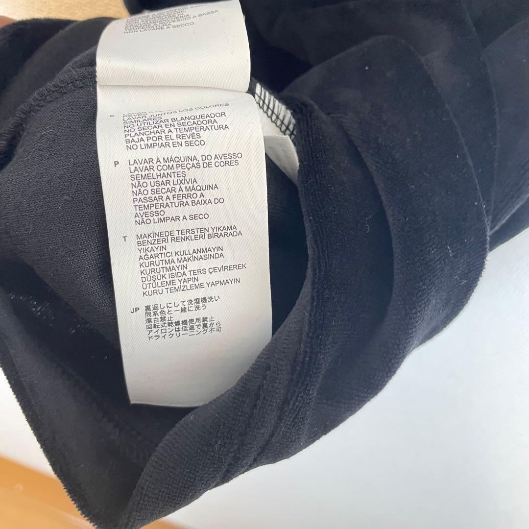 ⭐️フレッドペリー【UK10】ブラック 半袖 Tシャツ ベロア 美品