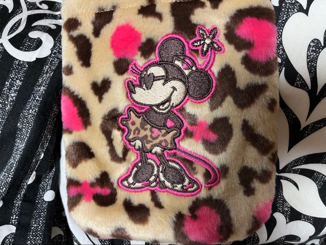 ディズニー・マフラー・豹柄✖️ピンク