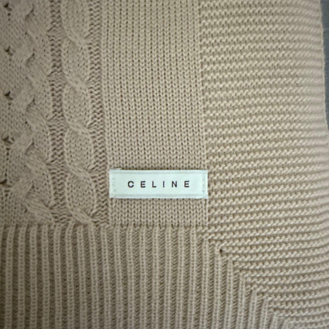 【新品・未使用】セリーヌ CELINE ブランケット 膝掛け ニット素材