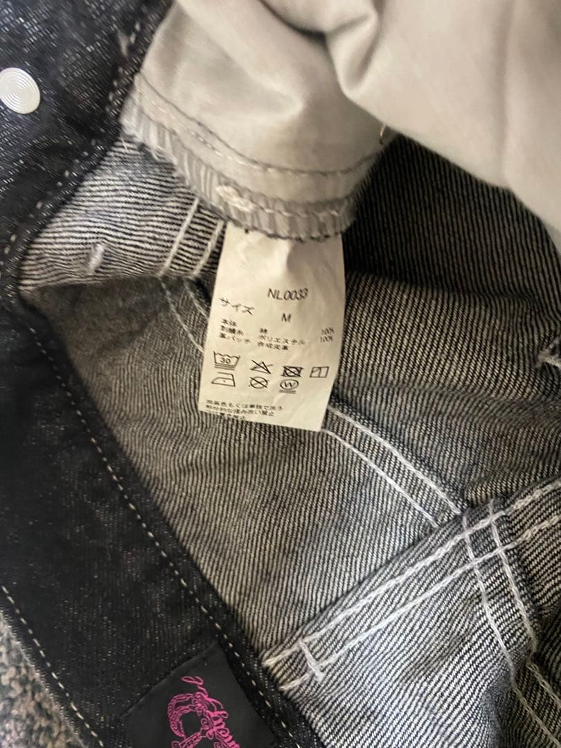 パンツ 9090Feather logo Studs Buggy Denim Pants