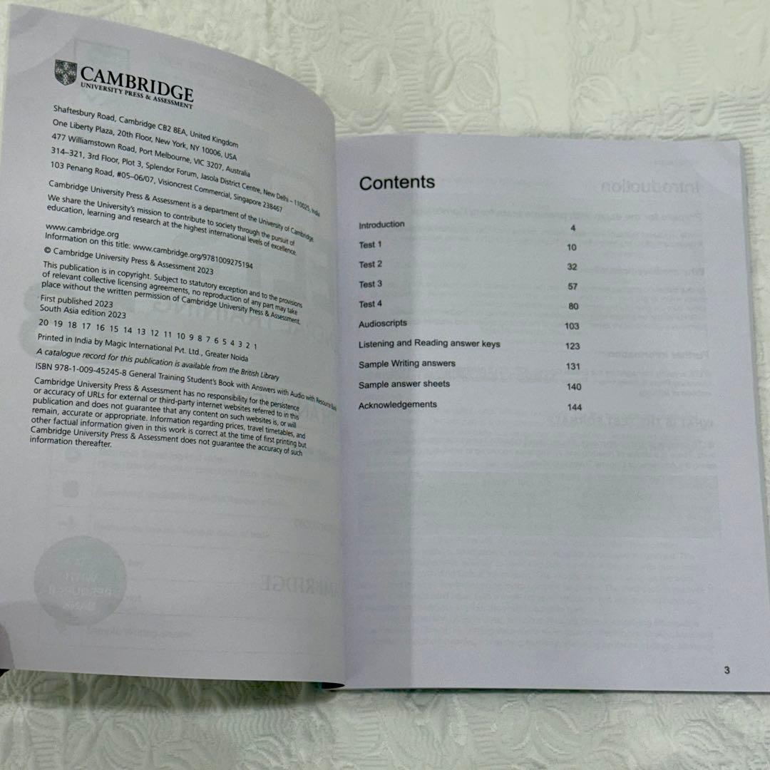 【新品未使用】IELTS General Training 18&19&20