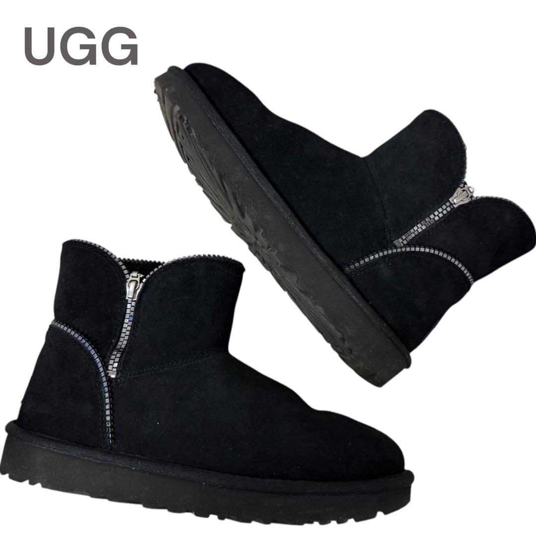 UGG■ボア■ショートブーツ■ジップアップ　W7