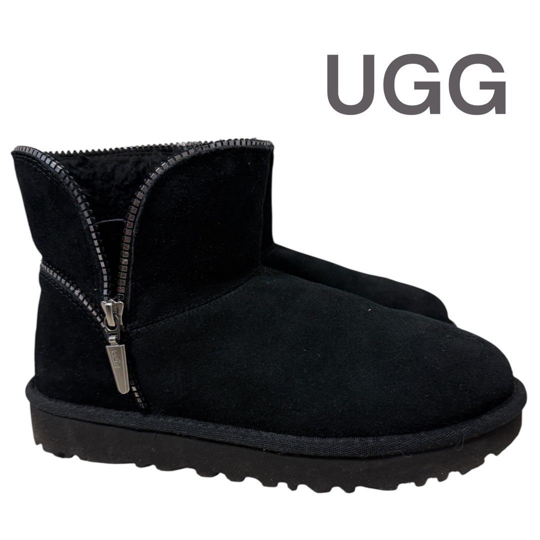UGG■ボア■ショートブーツ■ジップアップ　W7