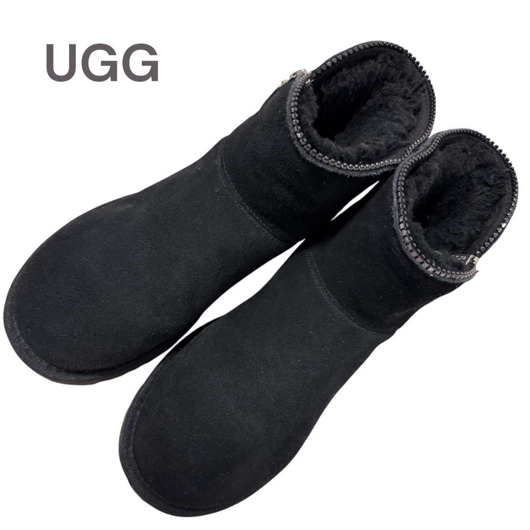 UGG■ボア■ショートブーツ■ジップアップ　W7