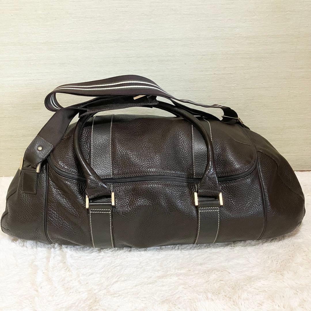 dunhill ボストンバッグ　2way エンサイン　レザー　濃茶
