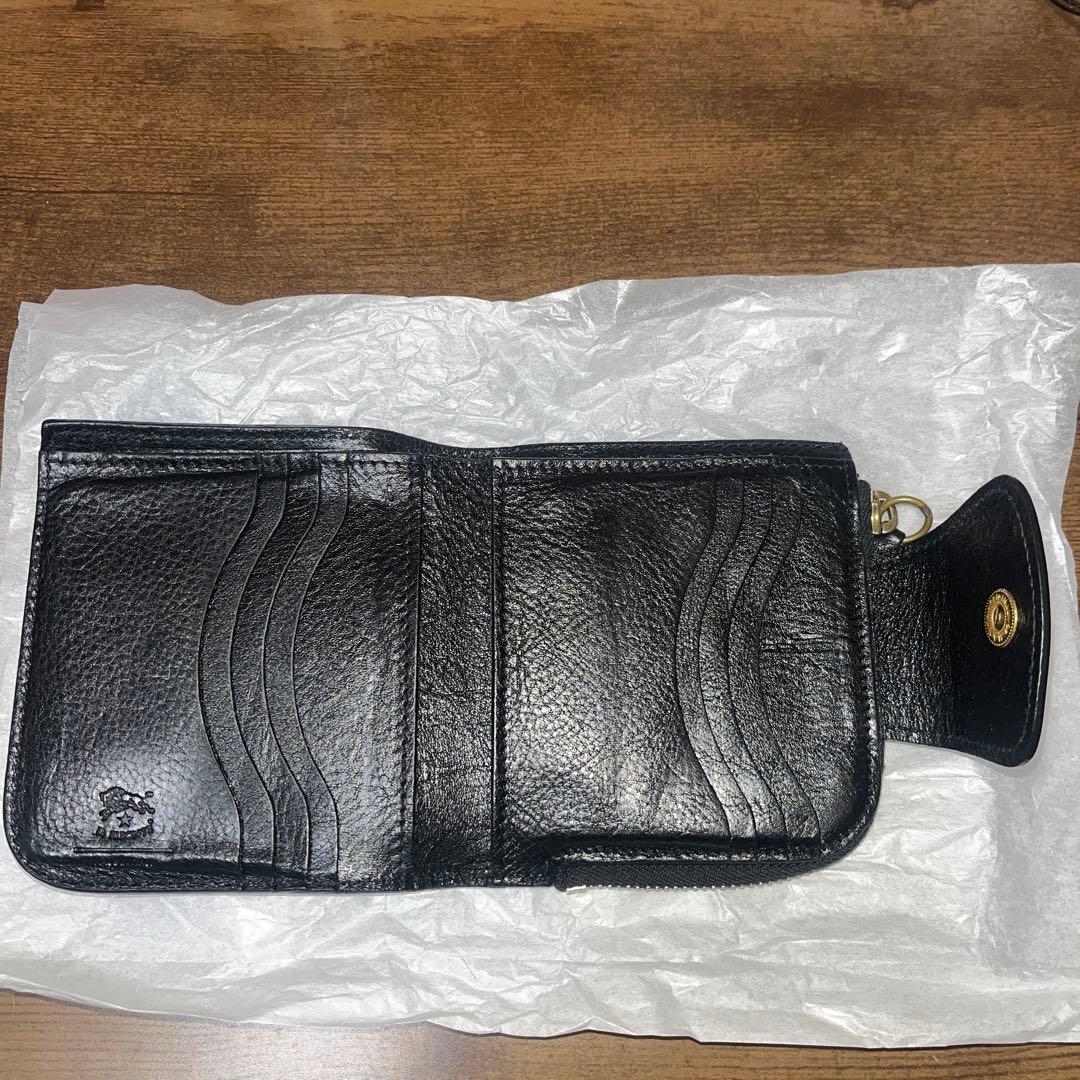 イルビゾンテ　本革二つ折り財布　ブラック