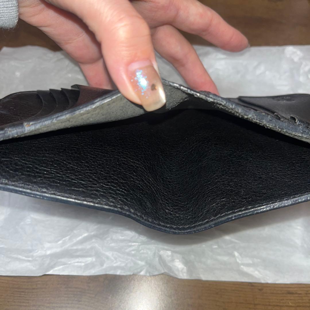 イルビゾンテ　本革二つ折り財布　ブラック