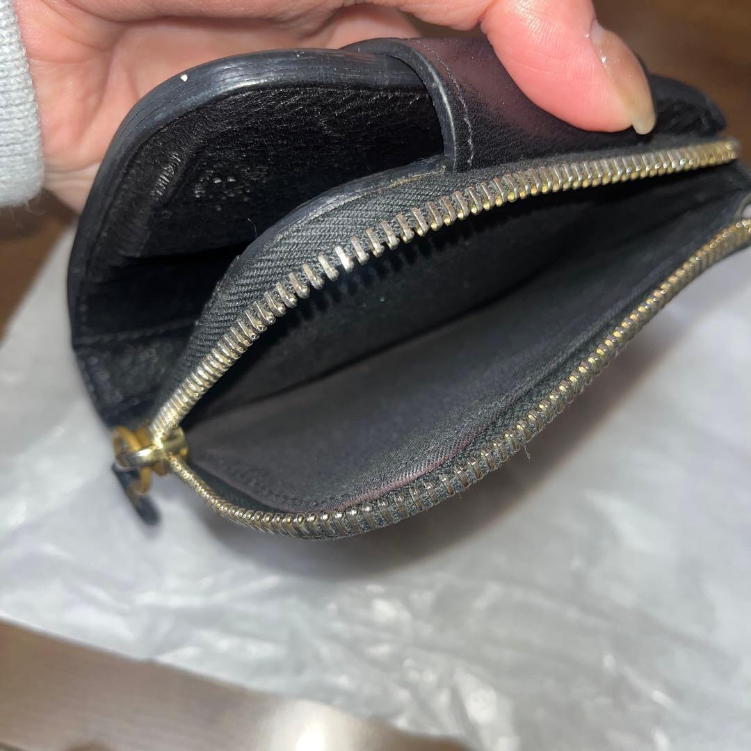 イルビゾンテ　本革二つ折り財布　ブラック