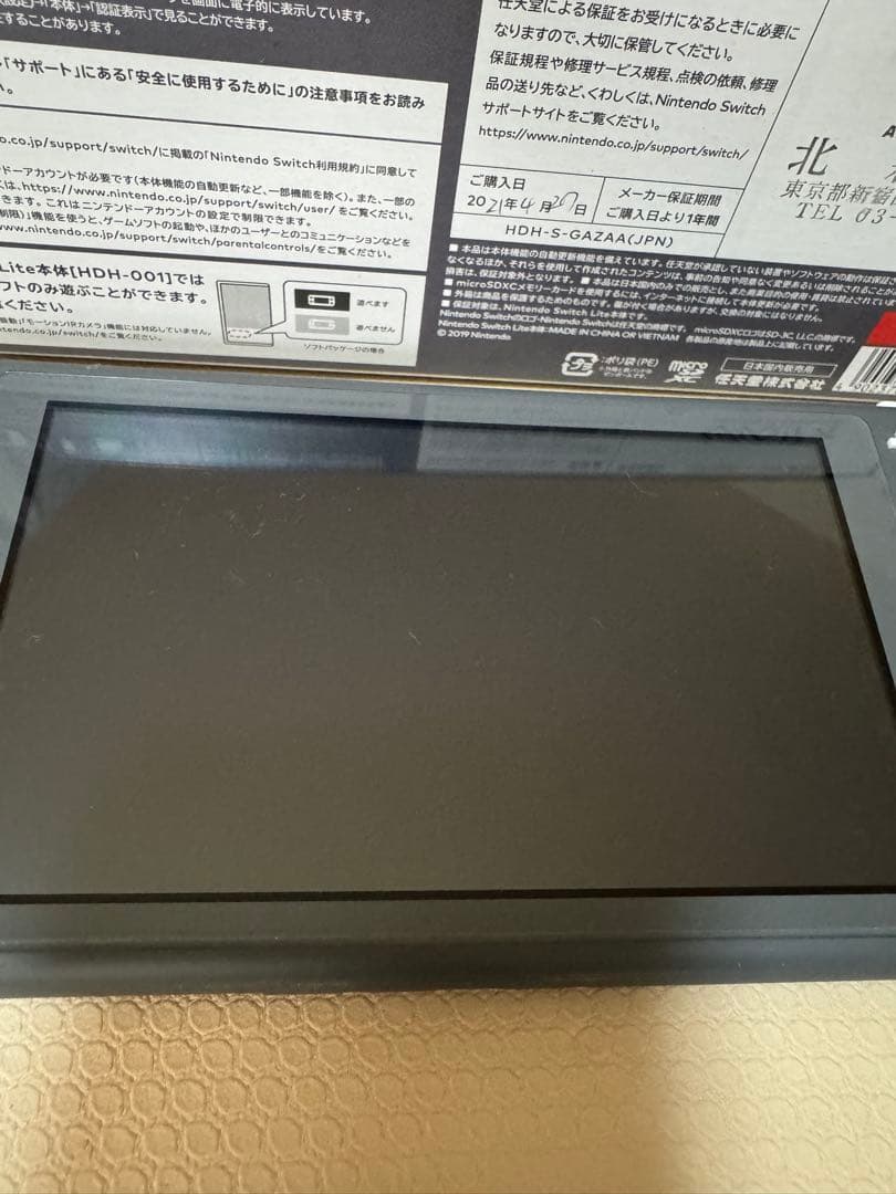 Nintendo Switch Lite グレー 本体　【即購入可】